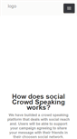 Mobile Screenshot of crowdspeaking.org